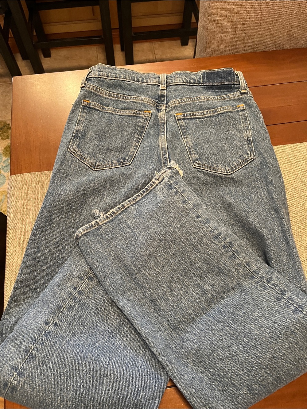Abercrombie & Fitch Light Blue High Rise Relaxed Jeans